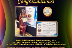 DPS-BOPAL-Best-School-Chain-Award